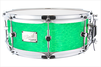 SD]スネアドラム :: Birch Snare Drum 5.5x14 Signal Green Ripple