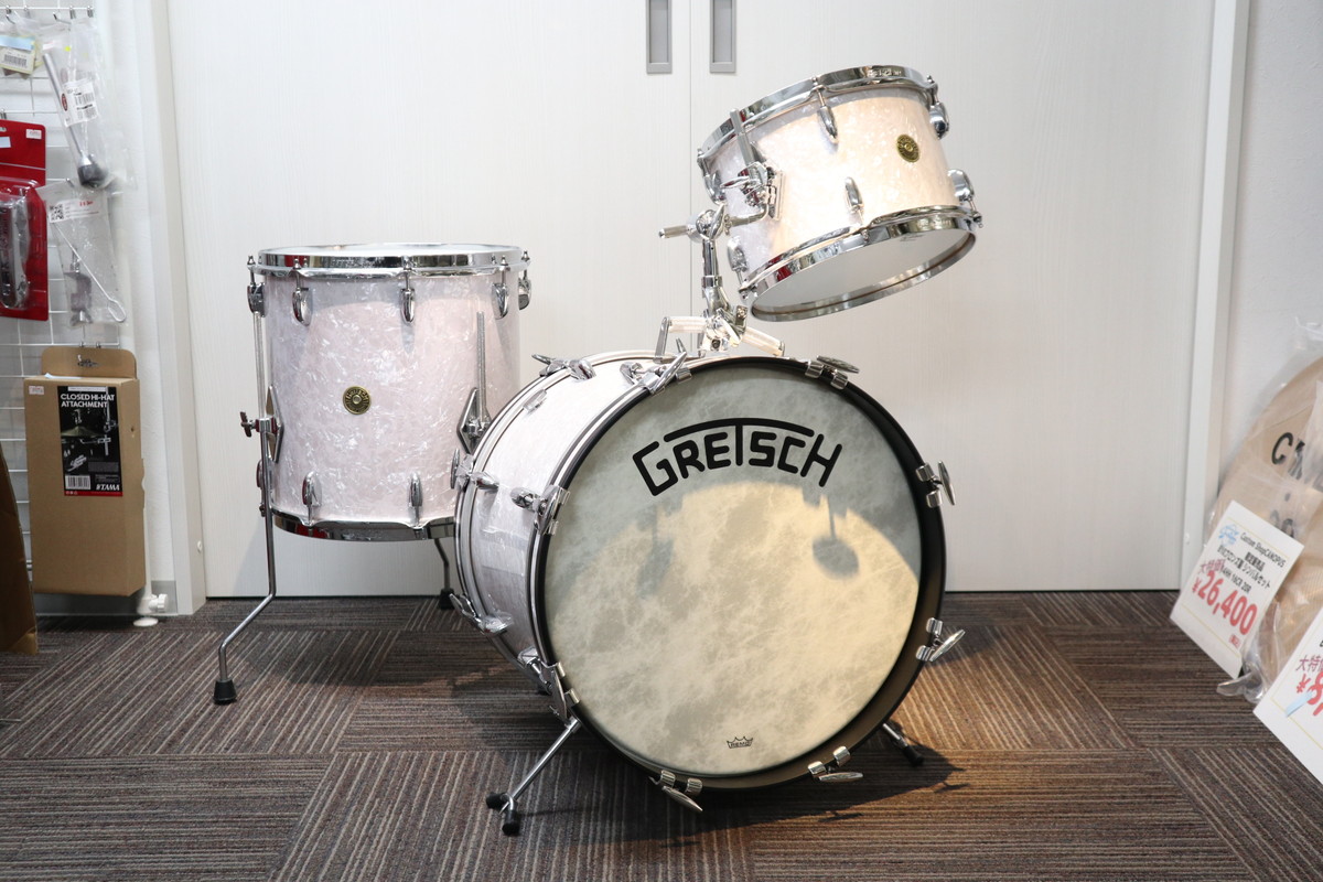 USED GRETSCH Broadkaster 3pcs Kit TT12x8 FT14x14 BD18x14
