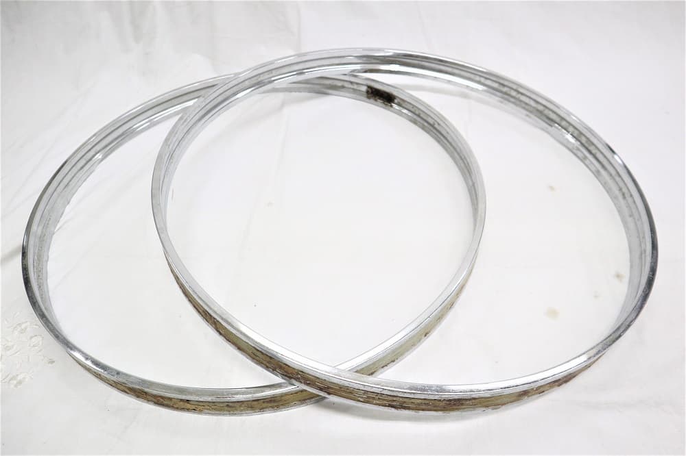 USED バスドラム用メタルフープ 20インチ用ペアUO-06042110｜Custom