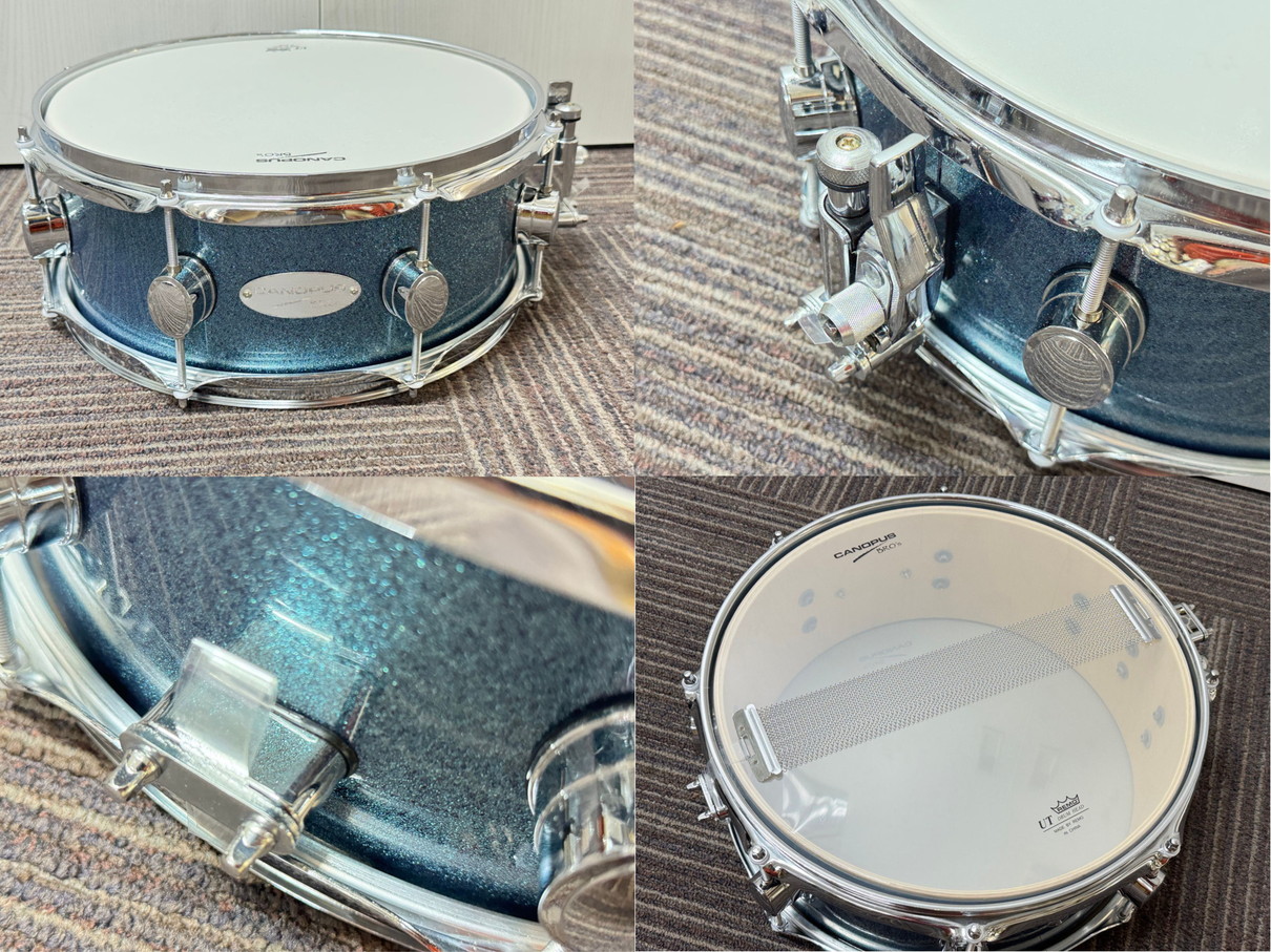 USED CANOPUS BROS KIT 16BD.10TT.13FT.13SD Platinum Turquoise SK-16