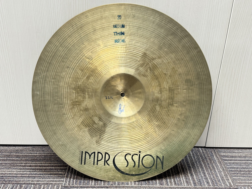 USED IMPRESSION 20インチ THIN RIDE｜Custom Shop CANOPUS ドラム