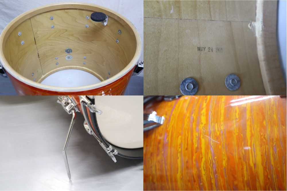 Vintage 60s Ludwig ModOrange 22 13 16｜Custom Shop CANOPUS ドラム