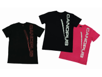 CANOPUS Tシャツ4XL/Black/レッドフロントロゴ